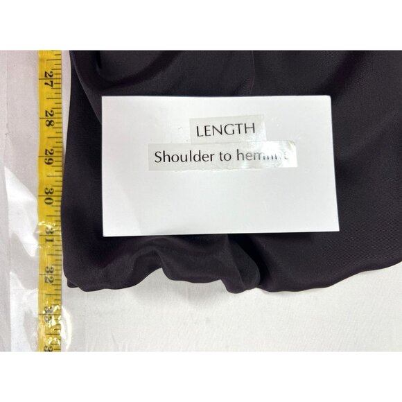 Ophilia For FC Womens Med Sleeveless Dark Purple Short Ballon Silk Like  Dress - Picture 6 of 12